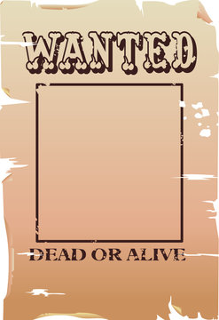 vector wanted poster