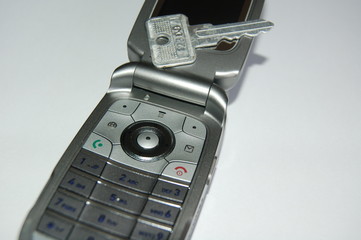 Telefon mit Schlüssel