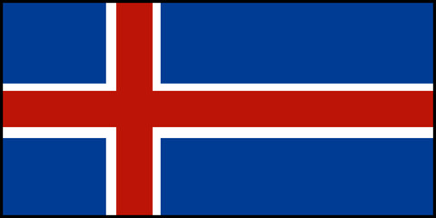 Naklejka premium Drapeau de l'Islande