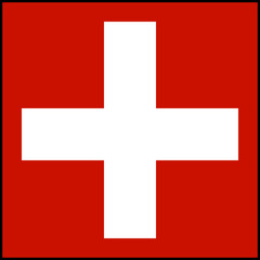 Fototapeta premium Drapeau de la Suisse