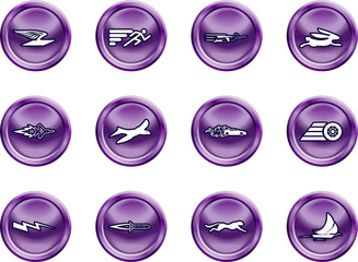 Speed Icon Set Series Design Elements 