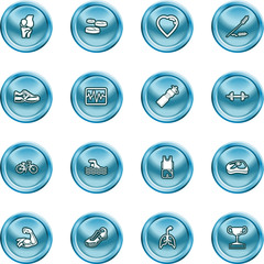 Health and Fitness Icon Set