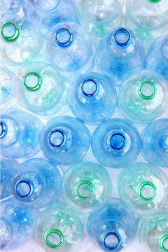 Empty water bottles