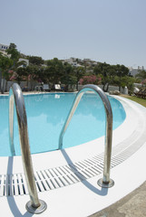 luxury hotel swimming pool greek islands mykonos