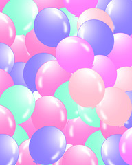 Fototapeta na wymiar Balloons filling the background