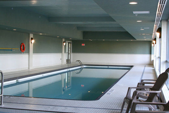 A new condo swimming pool. © Rod Ferris