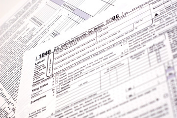 A US income tax form.