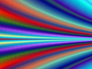 Fractal rendition of colored curves back ground