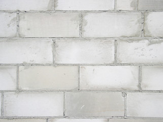 brick wall white