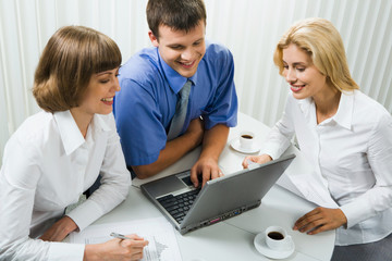 Obraz premium Business group at a meeting