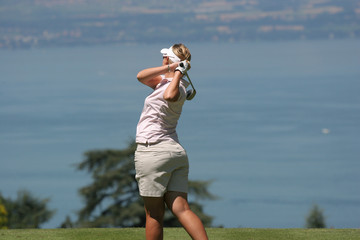 lady golf swing