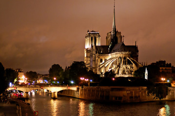 Notre-Dame de Paris la nuit