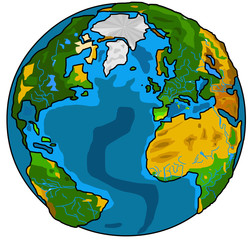 terrestrial globe