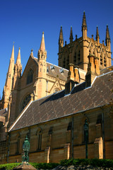Fototapeta na wymiar St Mary's Cathedral, Sydney..