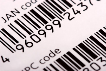 Barcode, diagonal view