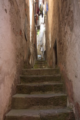 Tiny alley and steps