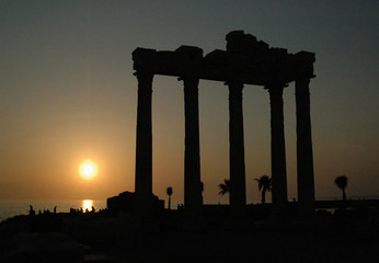 Sunset Apollo temple