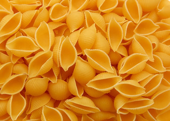 Macro of macaroni pasta