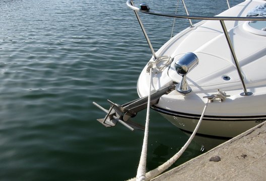 Detail of the Bow Section of a Yacht 