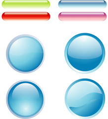 Shiny buttons, web 2.0 icons