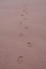Footprints in the sand