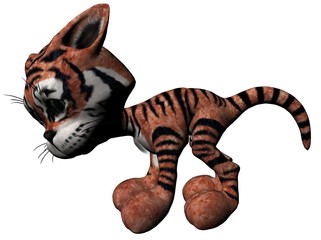 Plush tiger