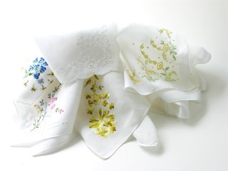batist handkerchiefs with embroideries