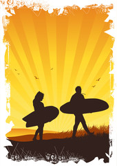 Summer Surf Background
