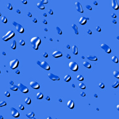 water drops on plastic