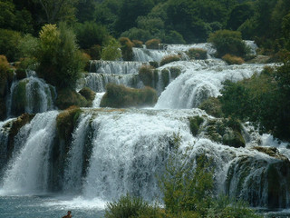 Chutes, parc de Krka, Croatie