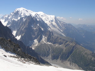 Mont Blanc, Aiguille du Midi et Mer de Glace