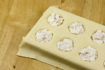 filling the ravioli