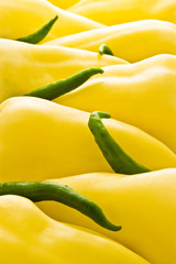 yellow and green peppers