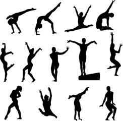 Sport silhouette - Gymnast