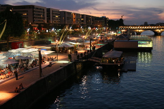 Paris Plage 2007, Quai de Seine, aout 2007