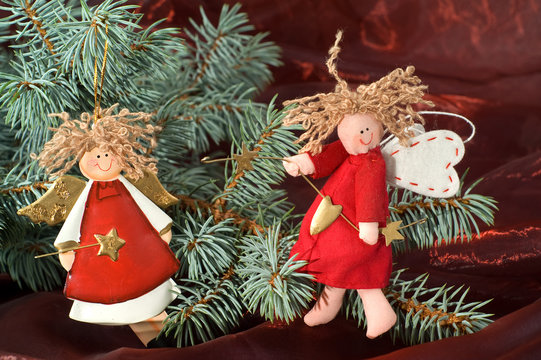 Christmas decoration with the angels