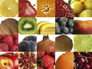 Composition of different fruits