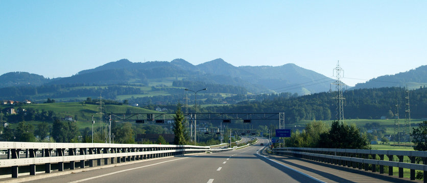 r&eacute;seau routier suisse