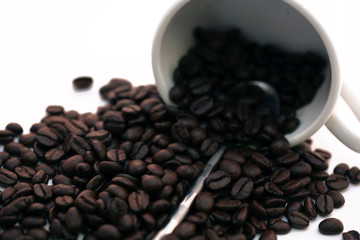 coffee spill with spoon