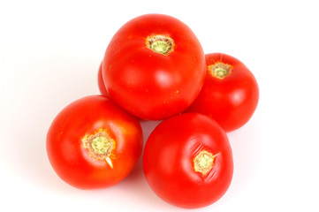 Tomatoes on White