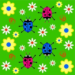 funky lieveheersbeestje achtergrond