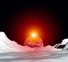 Naklejka premium Moon View 28