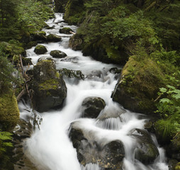 Virgin Creek cascade, Alaska