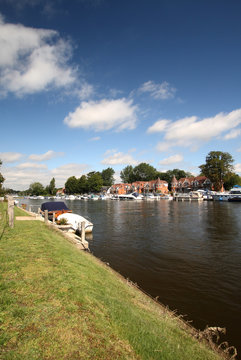 Blue Summer Skies Over The River Thames