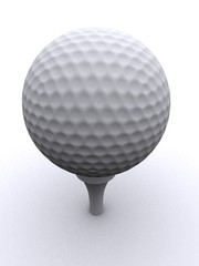 weißer golf ball