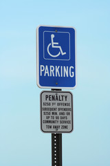 Handicapped Parking sign