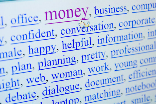 internet keywords screen - money