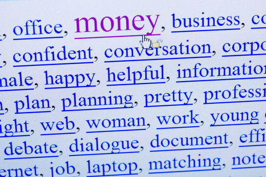 internet keywords screen - money