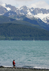 Fototapeta na wymiar Fishing in Alaska