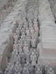 Zelfklevend Fotobehang Terracotta army in Xian © jorisvo